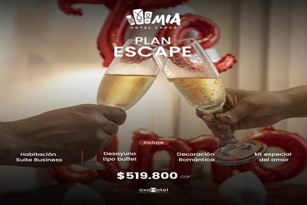 Plan Escápate a Mia MIA Hotel Chocó By OxoHotel