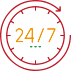 24-hour reception 24-hour reception